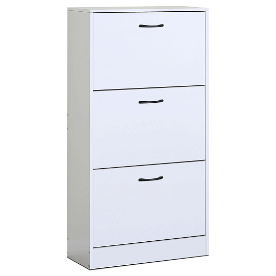 Botník, mdf, bílá, ABO-G1016 WT