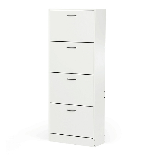 Botník, mdf, bílá, ABO-G1018 WT
