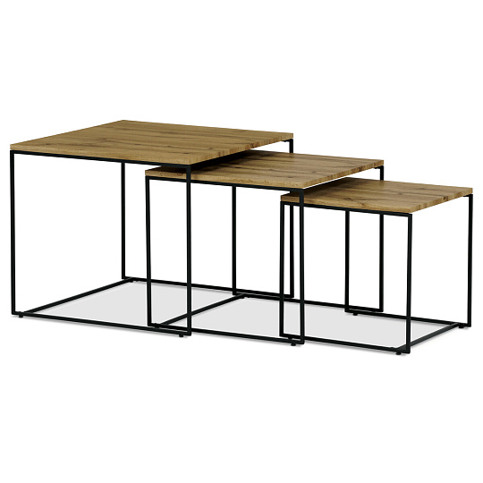 Konferenční stolek 60x60x51cm, mdf, divoký dub, AF-3008 OAK