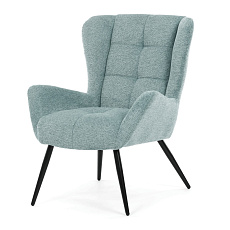Křeslo ušák, modrá, látka, AK-H9206 BLUE2 Křeslo ušák, modrá, látka, AK-H9206 BLUE2
