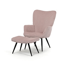 Relaxační křeslo, růžová, manšestrová látka, AK-L7285 PINK6 Relaxační křeslo, růžová, manšestrová látka, AK-L7285 PINK6