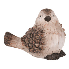 Ptáček - keramická figurka, barva hnědá Ptáček - keramická figurka, barva hnědá
