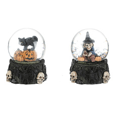 Sněžítko - Halloween, LED osvětl, menší, mix 2, cena za 1 ks