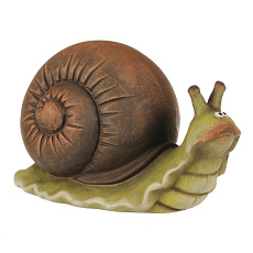 Šnek - keramická figurka, vel. L, zeleno-hnědý Šnek - keramická figurka, vel. L, zeleno-hnědý
