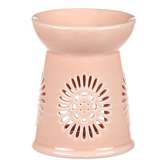 Aromalampa s motivem sedmikrásky, meruňková barva, porcelán Aromalampa s motivem sedmikrásky, meruňková barva, porcelán
