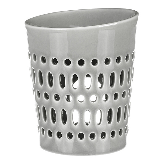 Aromalampa - porcelánová, otvory po obvodu, barva šedá Aromalampa - porcelánová, otvory po obvodu, barva šedá