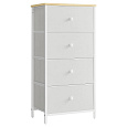 Komoda 45x30x92cm, mdf, bílá, AUK-E1031 WT
