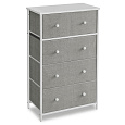 Komoda 56x30x93cm, kov, šedá, AUK-E1051 GREY