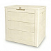 Zahradní úložný box 56x43x53cm, plast, béžová, 120l, AZB-G2035 CRM