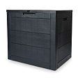 Zahradní úložný box 56x43x53cm, plast, šedá, 120l, AZB-G2035 GREY