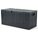Zahradní úložný box 112x49x54cm, plast, šedá, 280l, AZB-G2075 GREY