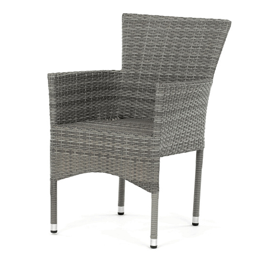 Zahradní židle, kov, polyratan, šedá, AZC-S2118 GREY Zahradní židle, kov, polyratan, šedá, AZC-S2118 GREY