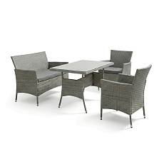 Zahradní sestava 100x60x69cm, polyratan, šedá, AZS-A1442 GREY Zahradní sestava 100x60x69cm, polyratan, šedá, AZS-A1442 GREY