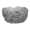 Obal betonový - imitace zkamenělé kůry, barva šedá