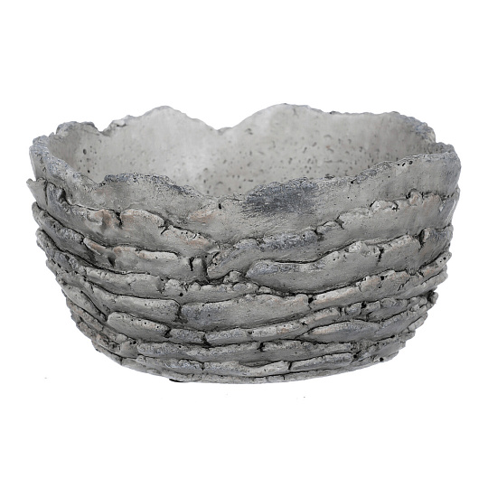 Obal betonový - imitace zkamenělé kůry, barva šedá Obal betonový - imitace zkamenělé kůry, barva šedá