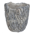 Obal betonový - imitace zkamenělé kůry, barva šedá