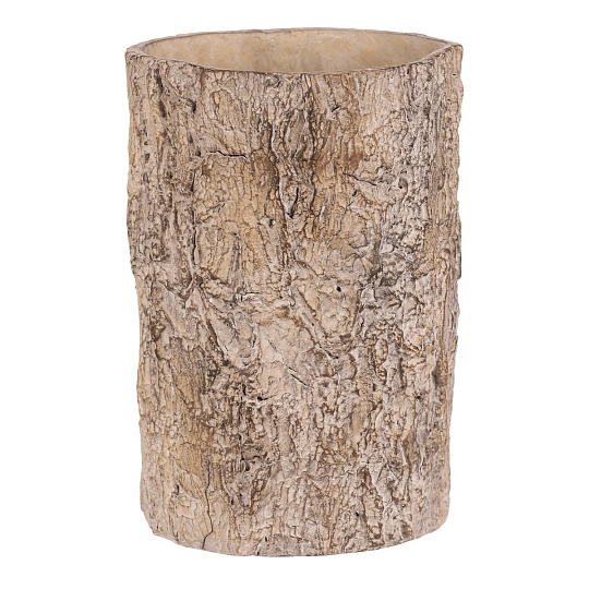 Obal betonový - imitace dřevěné kůry, vel. L, hnědý