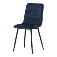 Jídelní židle, modrá, sametová látka, CT-281 BLUE4