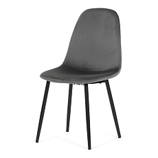 Jídelní židle, šedá, sametová látka, CT-V2971 GREY4 Jídelní židle, šedá, sametová látka, CT-V2971 GREY4