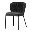 Jídelní židle, šedá, látka bouclé, CT-W1077 GREY2
