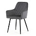 Jídelní židle, šedá, sametová látka, DCH-215 GREY4