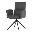 Jídelní židle, šedá, látka, DCH-D1328 GREY2