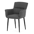 Jídelní židle, šedá, látka, DCH-J2159 GREY2