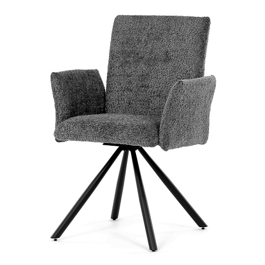 Jídelní židle, šedá, látka bouclé, DCH-W1117 GREY2 Jídelní židle, šedá, látka bouclé, DCH-W1117 GREY2