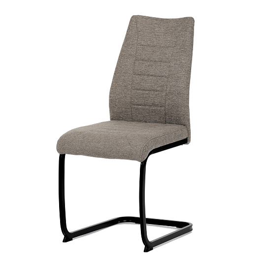 Jídelní židle, hnědá, látka, DCL-438 BR2