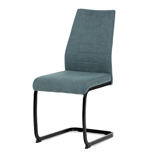 Jídelní židle, zelená, hladká látka, DCL-438 GRN2