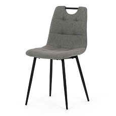 Jídelní židle, šedá, látka, DCL-V2017 GREY2