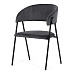 Jídelní židle, šedá, sametová látka, DCL-X7130 GREY2