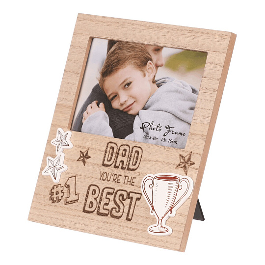 Fotorámeček - pro rozměr 15 x 10 cm, MDF, pro tatínka Fotorámeček - pro rozměr 15 x 10 cm, MDF, pro tatínka