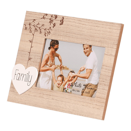 Fotorámeček - pro rozměr 15 x 10 cm, MDF, rodina Fotorámeček - pro rozměr 15 x 10 cm, MDF, rodina