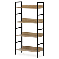 Regál, mdf, hnědá, GD-314 OAK