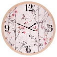 Hodiny nástěnné - pr. 58 cm, MDF, rozkvetlá louka