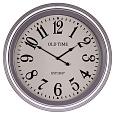 Hodiny nástěnné - pr. 58 cm, MDF, sklo a kovový rám, "OLD TIME"