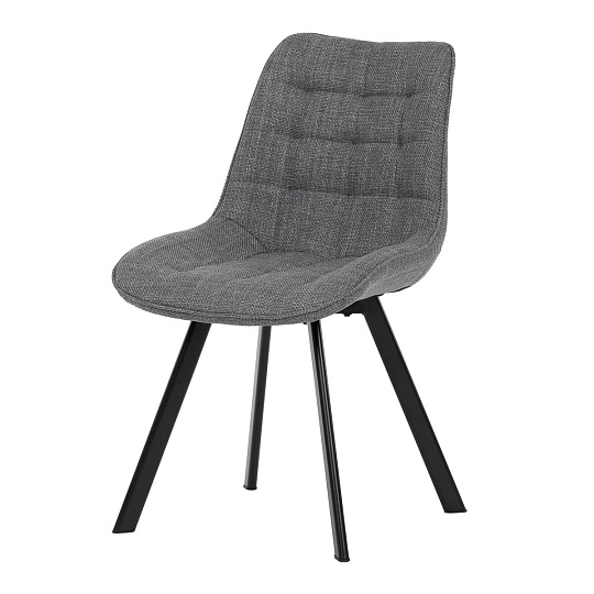 Jídelní židle, šedá, látka, HC-465 GREY2