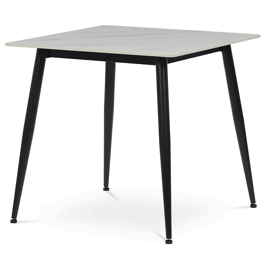Jídelní stůl 80x80cm, keramika, mramor, HT-398M WT Jídelní stůl 80x80cm, keramika, mramor, HT-398M WT