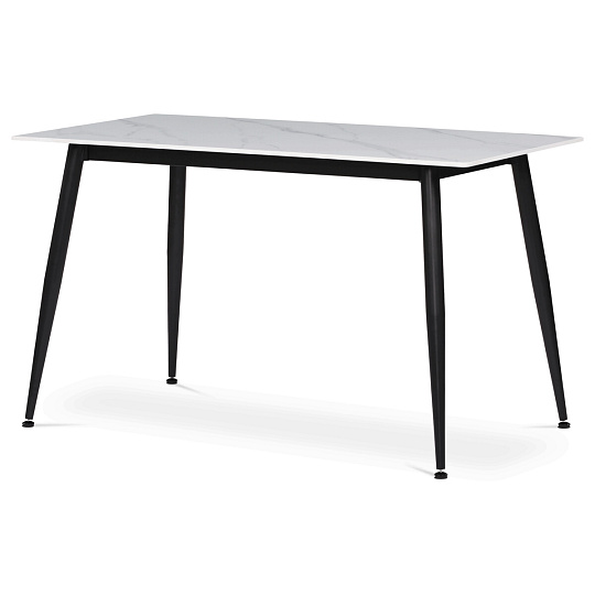 Jídelní stůl 130x70cm, keramika, mramor, HT-403M WT Jídelní stůl 130x70cm, keramika, mramor, HT-403M WT