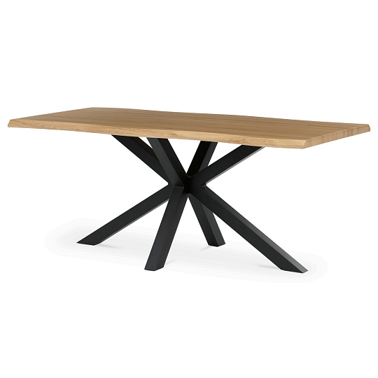 Jídelní stůl 180x90cm, mdf, divoký dub, HT-F4618 OAK