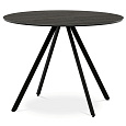 Kulatý jídelní stůl 100x100cm, lamino, šedý dub, HT-R5010 GREY