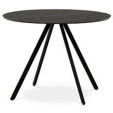 Kulatý jídelní stůl 100x100cm, lamino, šedý dub, HT-R5010 GREY