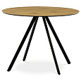 Kulatý jídelní stůl 100x100cm, lamino, dub, HT-R5010 OAK