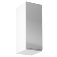 Horní skříňka, bílá / šedý extra vysoký lesk, pravá, AURORA G30 Horní skříňka, bílá / šedý extra vysoký lesk, pravá, AURORA G30