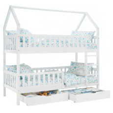 Montessori patrová postel, bílá, VENITA TYP 2 Montessori patrová postel, bílá, VENITA TYP 2