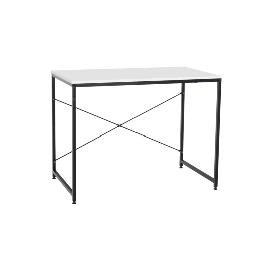 Psací stůl, bílá/černá, 90x60 cm, MELLORA Psací stůl, bílá/černá, 90x60 cm, MELLORA