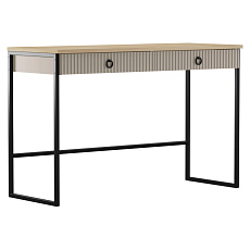 Toaletní stolek, šedohnědá Taupe/dub silverjack, DOMCA 2S