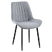 Jídelní židle, světle šedá/černá, ZAJRA