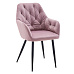 Designové křeslo, růžová Velvet látka, VERIO NEW